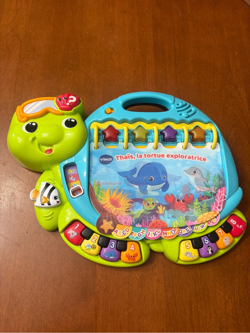 VTech Thais La Tortue Exploratrice Interactive Learning Toy - Green/Blue